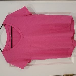 Pink V Neck T-Shirt